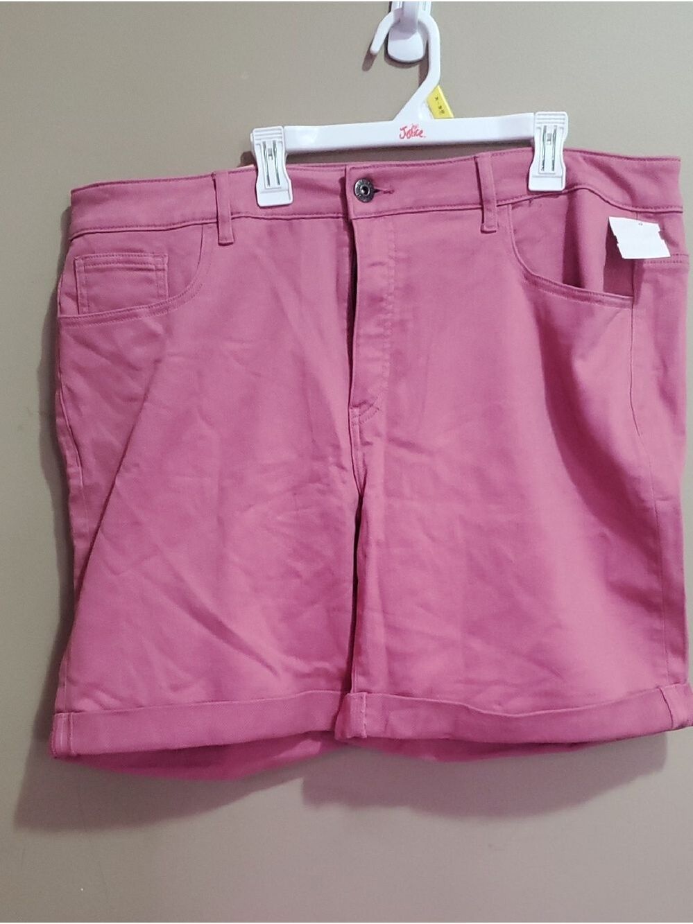 Parasuco Pink Women’s Turn-Cuff Bermuda Shorts Size 16